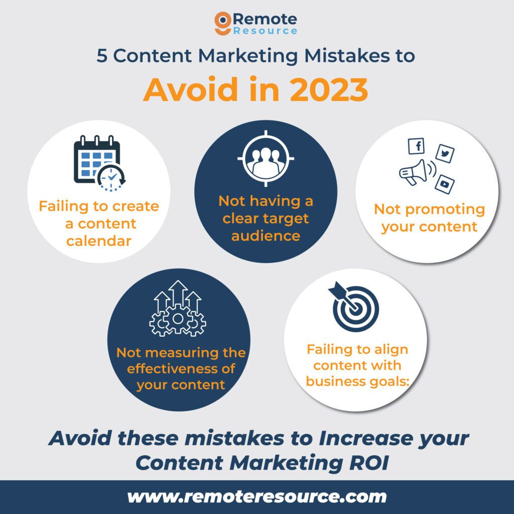 5 Content Marketing Mistakes to avoid in 2023