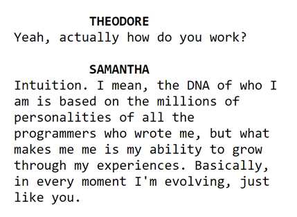 Dialogue from the Movie Her